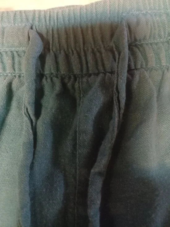 Old Navy Women's Pull-Over Linen Blend Shorts M Teal - Picture 5 of 7